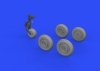 Eduard 672228 MiG-17 wheels 1/72 AIRFIX